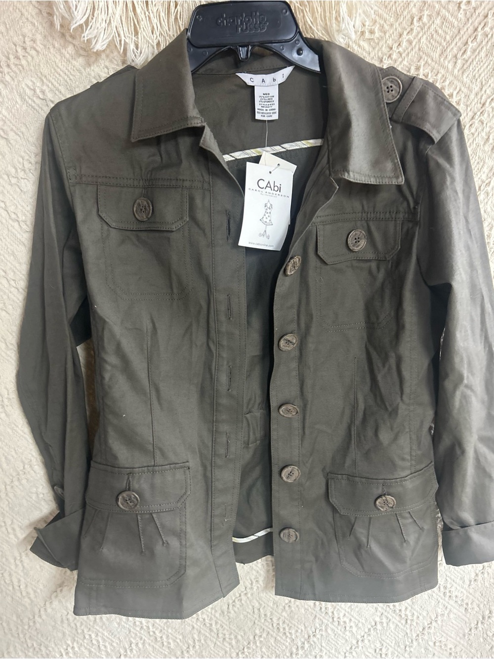 CAbi Olive Green Military/Safari-Style utility Jacket
